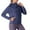Blue, variant on Clearance under 10$ Sevevn A New Long-sleeved Round-neck Hooded Zipped Yoga Sun-protective Jacket For Women Great Gifts for Less Blue S