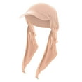 thumbnail image 2 of IROINNID Hijab for Women Solid Indian Muslim Scarf Hat Wraps Turbans Sun Protection Head-wraps Scarf,Khaki, 2 of 2