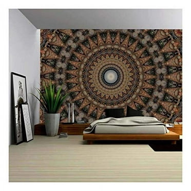 wall26 - Old Russian Ornament - Removable Wall Mural | Self-Adhesive Large Wallpaper - 100x144 inches