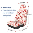 thumbnail image 2 of Picia Cute Mushroom Print Waterproof Sweating Car Seat Cover for Post Gym Workout, Running, Beach and Hiking, Universal Fit Anti-Slip Bucket Seat Protector, 2 of 5