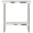 thumbnail image 3 of vidaXL Table de Cuisine 82,5x55x85 cm Acier Inoxydable, 3 of 5