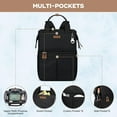 thumbnail image 4 of Maelstrom Cooler Backpack, 36 Cans Insulated Backpack Cooler, Soft Leakproof Double Deck Cooler Bag, Lightweight Lunch Backpack for Men & Women,Perfect for Beach Travel, Camping & Work-Black, 4 of 8