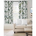 thumbnail image 2 of Eucalyptus Leaves Kitchen Curtains Green Summer Botanical Watercolor Cafe Short Curtains for Bathroom Blackout Window Curtain Grommet Small Window Treatment Drapes for Bedroom Living Room 52"x45"x2, 2 of 9