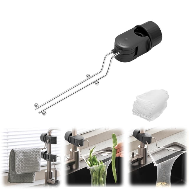 1PC Sink Garbage Filter Set Sink Strainer With Suction Cup Strainer For Sink With 50 Mesh Pocket No Washing Necessary Foldable Portable Sink Strainer For Hanging Trash Kitchen For Food Waste