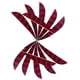 thumbnail image 2 of 12 Piezas Vanes 4 Pulgadas Plástico Fletching Soledad Tiro con arco Flecha Fletches Colores Para Elegir rojo, 2 of 7
