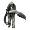 thumbnail image 2 of Big Plush® Giant Stuffed Snake 18 Feet Long Soft Gray Color Huge Plushy Serpent Made in the USA, 2 of 8