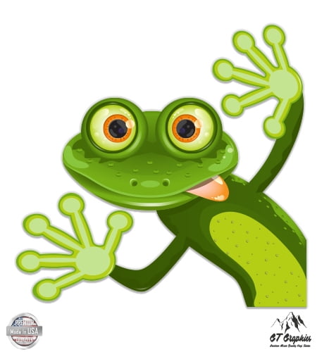 Frogs Jump Animal for Macbook Laptop Car Window SUV Wall Helmet Decal Sticker