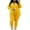 Yellow, variant on SEMIMAY Women Long Sleeve Solid Color Hooded Sweatshirt And Pant Tracksuit Sport Suit Hooded Sport Suits Autumn Warm Hoodie Sweatshirts Coat And Long Pant Two Piece Sets