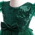 thumbnail image 4 of SUEE Girls Christmas Backless Dress Bowknot Birthday Wedding Party Formal Gown, 4 of 6