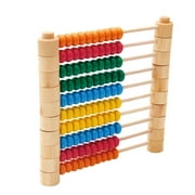 1 Pc Wood Detachable Arithmetic Abacus Calculating Tool Educational Playthings Early Education Supplies for Students Children (Colorful)