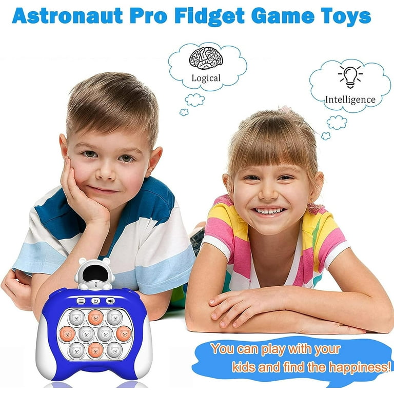 Quick Push Bubble Game for Kids & Adults,Mini-Handheld Fast Speed Push  Game,Relieving Stress Pop Fidget Game Toys for Boys, Girls, Teens  (Astronaut)