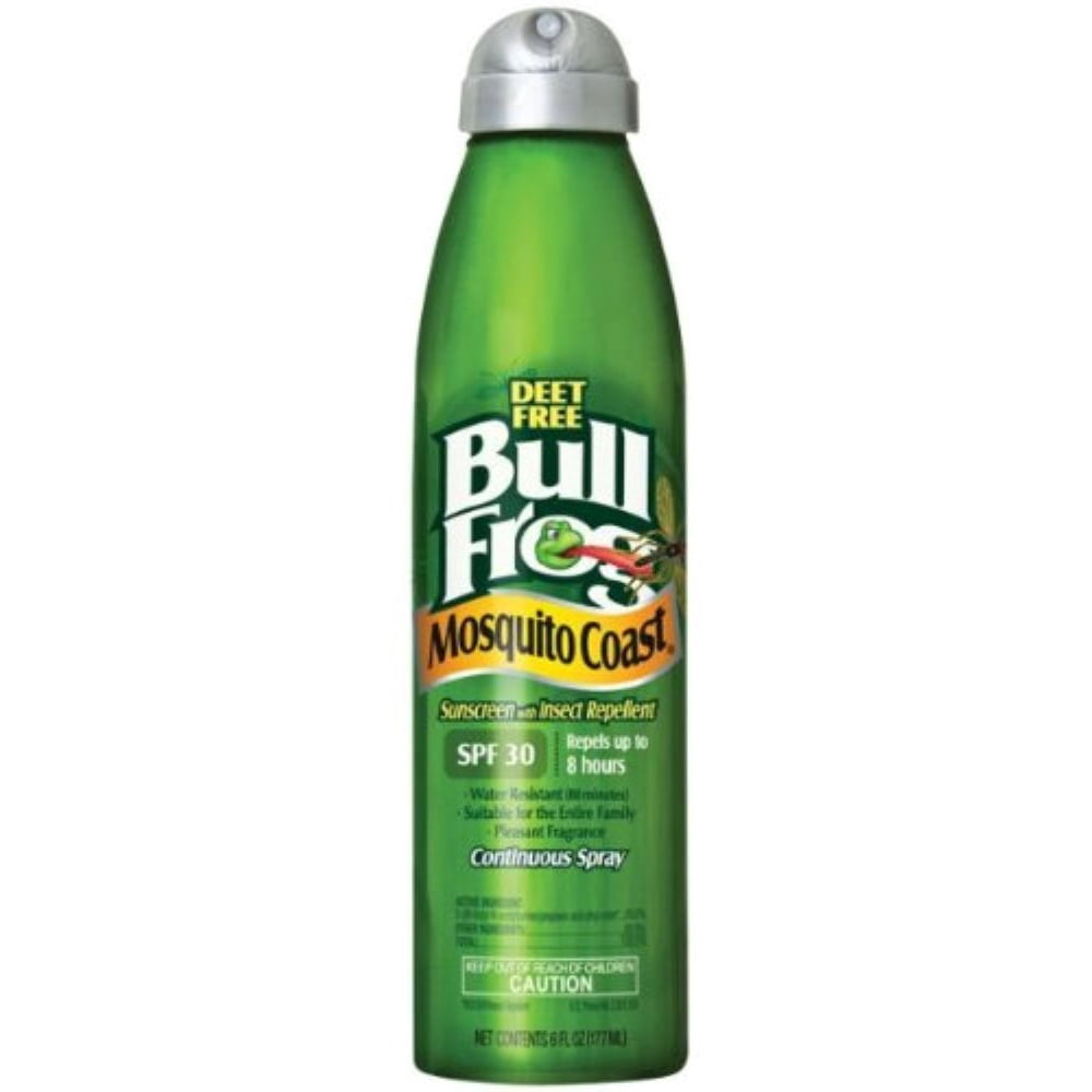 BullFrog Mosquito Coast Continuous Spray Sunblock with Insect Repellent