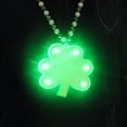 thumbnail image 6 of St Patrick's Day Flashing Clover Medallion Shamrock LED Glowing Necklace Party Novelty, 6 of 6