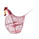 thumbnail image 5 of Organizador de almacenamiento de alimentos para hueveras, multiusos, rústico, compacto, para encimera, con forma de pollo rosa, 5 of 9