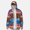 thumbnail image 3 of Picia Animals On Noah's Ark2 Women's Men's UPF 50+ Sun Protection Hoodie Shirt Long Sleeve SPF Fishing Outdoor UV Hiking Lightweight Shirts-, 3 of 9