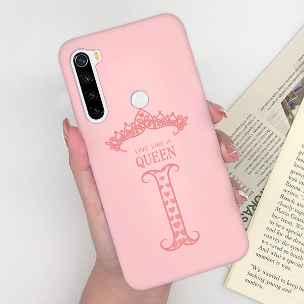 Funda de teléfono para Xiaomi Redmi Note 8 2021 8T, carcasa de silicona mate de lujo, con letras de corona, M1908C3JGG Fivean unisex
