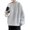 White, variant on comerut Men Sweatshirt Keep Warm Solid Color Long Sleeves Loose Pullover Plush Thick Soft Comfortable Men Winter Tops for Outdoor