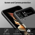 thumbnail image 3 of for Galaxy Z Flip 3 Case, Liquid Silicone Case for Samsung Galaxy Z Flip 3 5G Slim case Shockproof Protective Soft Silicone Rubber- Black, 3 of 12