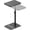 Black, variant on Side Table Sofa Tray for Couch Heavy Metal Base Swivel/Adjustable Height, Sofa Bed Bathroom Study TV Tray C Shaped End Table Food Snack Trays for Eating