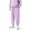 c01Purple, variant on LNWUY Boys and Girls Solid Color Padded Elastic Waist Sweatpants Drawstring Pants with Pockets Warm Sweatpants Long Pants Beige 150