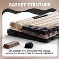 thumbnail image 5 of ATTACK SHARK M86 Tri-mode Gasket Mechanical Keyboard 75% Tri-Mode Wireless Gaming Keyboard, Side Print PBT Keycap, Hot-Swappable, 5 of 8