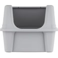 thumbnail image 7 of IRIS Large Cat Litter Box with Scatter Shield and Scoops, Open Top High Sided Cat Litter Pan, Silver, 7 of 7