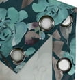 thumbnail image 4 of Ambesonne Floral Grommet Curtain, Watercolor Rose Leafy Modern, 50"x120", Seafoam Dark Teal Dimgray, 4 of 5