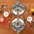 thumbnail image 4 of Qxltty Greenish Brown Boho Pattern Napkins 20×20in Perfect for Parties Dinners Weddings Cocktail Housewarming Cloth Napkins Set of 1, 4 of 8