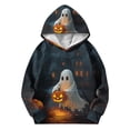 thumbnail image 5 of DJDLJWCJ Boys Halloween Long Sleeve Hoodie Kids Halloween Print Pullover Sweatshirts, Fun Casual Fall Festival Tops Multicolor Size 3T, 5 of 5