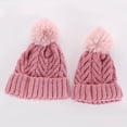 thumbnail image 5 of qolati Adults Kids Winter Beanie Hat with Faux Fur Pompoms Warm Knit Skull Cap Sequin Soft Ski Beanie for Women Men Holiday Outfits, 5 of 7