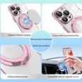 thumbnail image 4 of Compatible with Samsung Galaxy A14 5G Case Clear with Stand Samsung A14 5G Phone Case for Women Men Support Wireless Charging Protective Case Shockproof Cases (Pink), 4 of 7