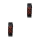 thumbnail image 2 of Matsuzay Hombres europeos y americanos Reloj Lava LED Relojes Amistad Amistad Reloj de Cadena completa Decoración Rojo Luz roja 2Conjunto, 2 of 6