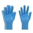 thumbnail image 2 of 10 pzas Guantes universales de nitrilo desechables sin polvo DYNWAVEMX Azul M Guantes desechables, 2 of 8