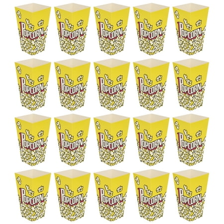 

100pcs Popcorn Boxes Popcorn Buckets Party Paper Popcorn Holders Popcorn Containers