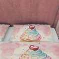 thumbnail image 3 of Cupcake Con Cereza Encima Funda Nórdica Boho Juego de Dormitorio, Color Pastel Girly, 3 of 6