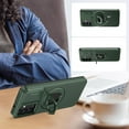 thumbnail image 4 of for Samsung Galaxy A13 Case/ A04S Case with Sliding Camera Lens Cover and Glass Screen Protector -  Kickstand - Shockproof Protective Phone Case for Men Women Girls - Dark Green, 4 of 7