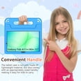 thumbnail image 5 of BMOUO Kids Case for Samsung Galaxy Tab A11+ Plus 11 Inch 2026/ A9+ Plus 2023 with Built-in Screen Protector, Light Weight Shock Proof Handle Stand Cover for Galaxy Tab A11 Plus/A9 Plus ,Blue, 5 of 7