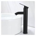 thumbnail image 1 of CHAO Mezclador de lavabo, diseño de caño alto, grifo de un solo orificio, para lavabo sobre encimera para baño en cobre cromado con aireador extraíble, 1 of 5