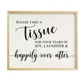 thumbnail image 1 of Take A Tissue For Tears Of Joy Wedding Party Sign Signage Party Print - Frame Not Included, 1 of 1