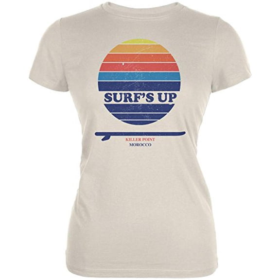 Surf's Up Killer Point Morocco Juniors Soft T Shirt Soft Cream X-LG