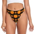 thumbnail image 1 of Balery Orange Pumpkin And Autumn Maple Tangas de Algodón para Mujer con Estampado – Ropa Interior Sexy, Transpirable, G-string-Large, 1 of 6