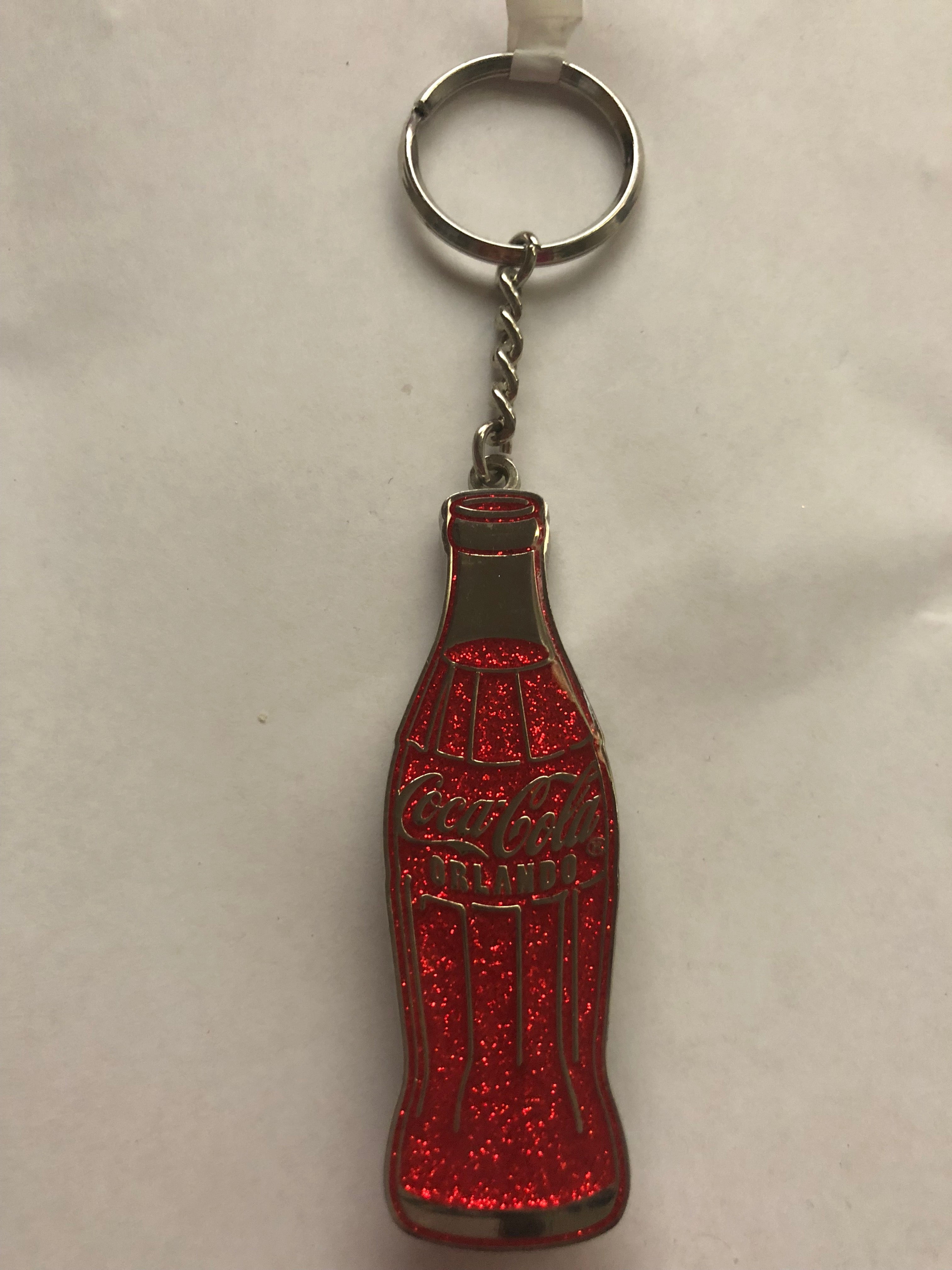 Coca-Cola Bottle Pom Pom Keychain