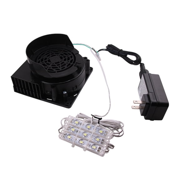 Air Blower Fan for Inflatables Replacement Blower Fan with LED Light for Halloween and Christmas Inflatables Waterproof
