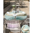thumbnail image 5 of nqOlkjepod Vintage Nautical Coastal Outdoor Tablecloth with Umbrella Hole & Zipper, Summer Bird Ocean Wave Round Table Cover 54 Inch, Dining Waterproof Table Cloth Protector for Patio/Party/Picnic, 5 of 7
