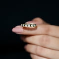 thumbnail image 4 of Rosec Jewels Lab Grown Diamond Eternity Band Ring (EF-VS Quality) - Bezel Diamond Ring for Valentines Day, 18K Yellow Gold, US 12.00, 4 of 7