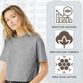 thumbnail image 3 of BELLA + CANVAS Women's Jersey Crop Tee Assorted Crewneck T-Shirt 100% Cotton Bulk Wholesale Mix Tees (Bright Color 6 Pack, L), 3 of 7