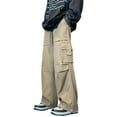 thumbnail image 5 of Cargo Pants for Men Black Trousers Male Jogging Korean Casual Japanese Streetwear Hip Hop Safari Style Pocket Sweatpants Male, 5 of 6