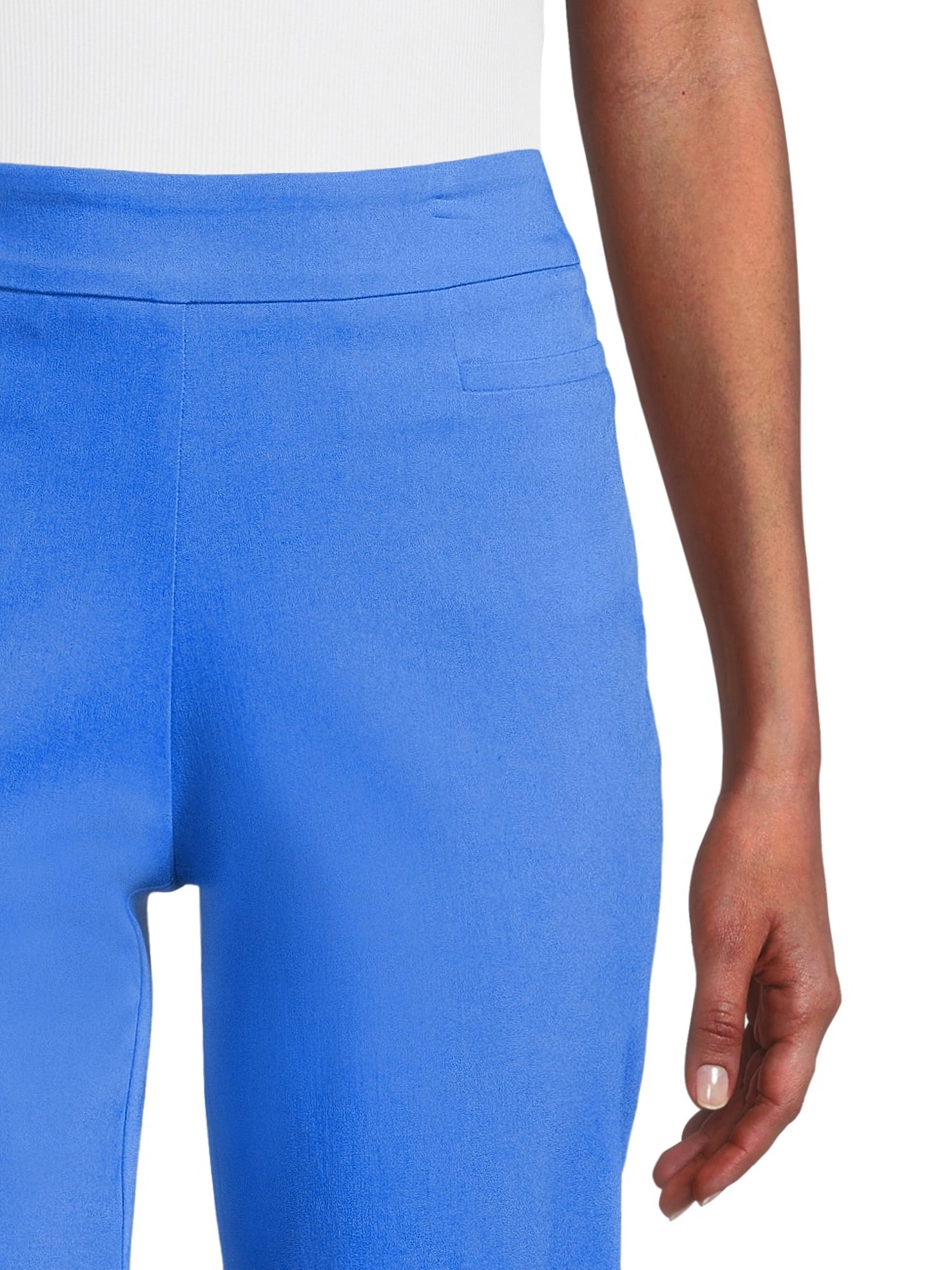 Time and Tru Women's Pull On Mid Rise Capris 21" Inseam