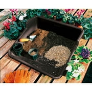 Garden Tidy Tray – Black Potting Tray, 24.5″ L x 22″ W x 8″ H, Durable Indoor Gardening Work Tray