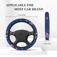 thumbnail image 5 of LNWH Car Steering Wheel Cover，Thickened Wear-Resistant Car Steering Wheel Cover Universal Fits Most Cars-Blue Flower Pattern, 5 of 8